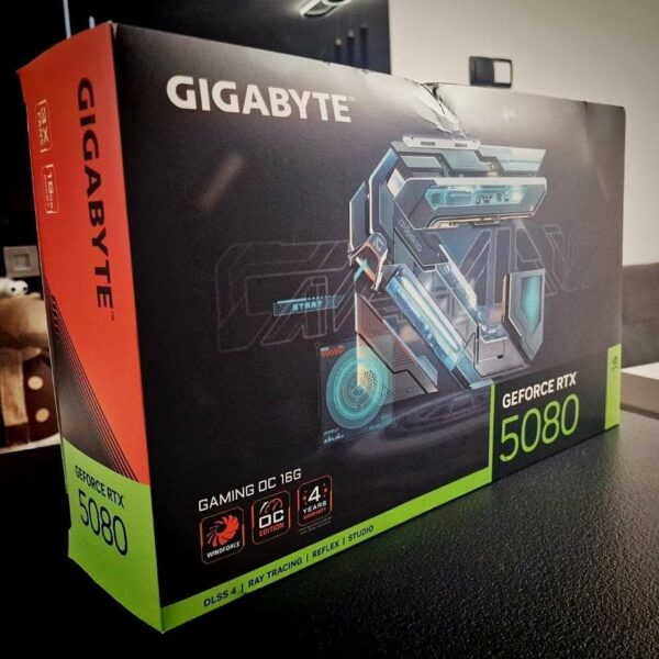 Gigabyte GeForce RTX 5080 – Carte Graphique Gaming Ultra-Puissante (Neuve)
